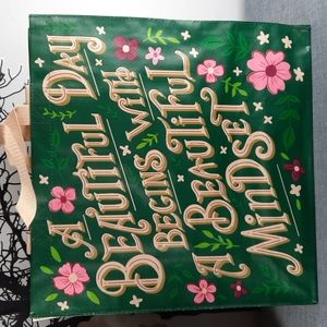 Market Shopping Tote Gift Bag Beautiful Day Floral Post Consumer Recycled
